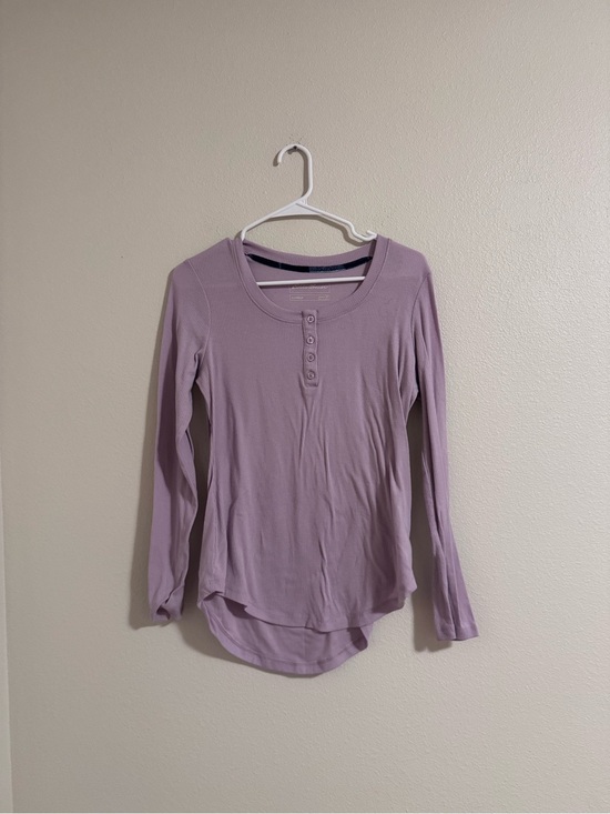Eddie Bauer Tops - Eddie Bauer Light Lavender Long-Sleeve Henley